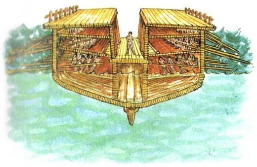 Ricostruzione trireme nel gioco assassin's creed odyssey Dalla trireme greca alla galea romana