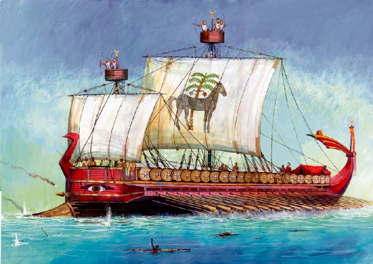 Trireme Atene Salamina Dalla trireme greca alla galea romana