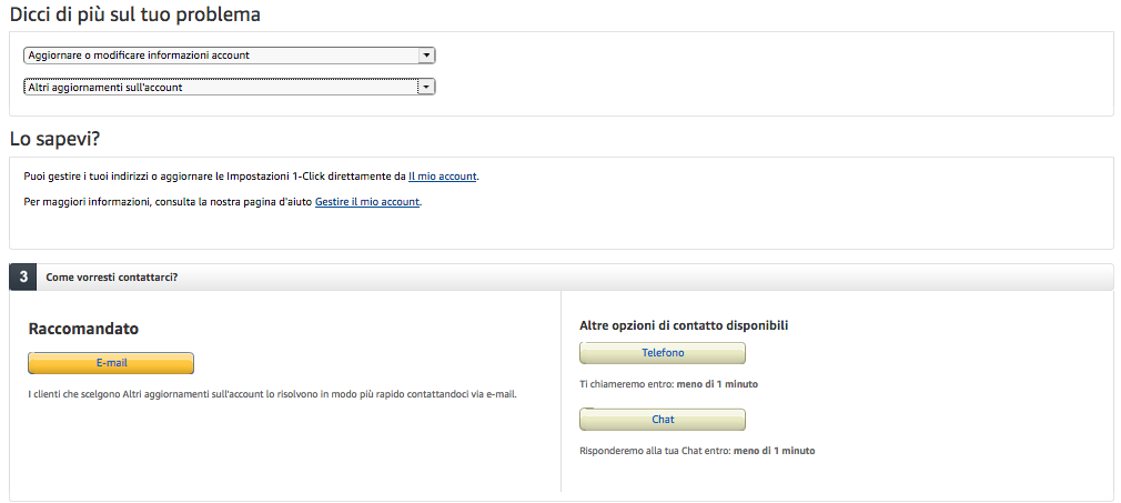 cancellare account Amazon