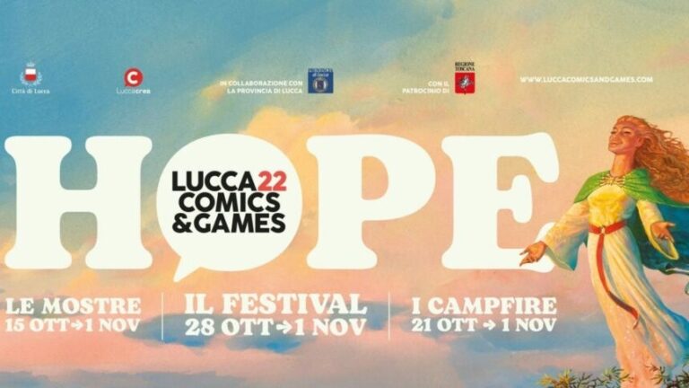 La locandina e gli appuntamenti di Lucca Comics & Games 2022